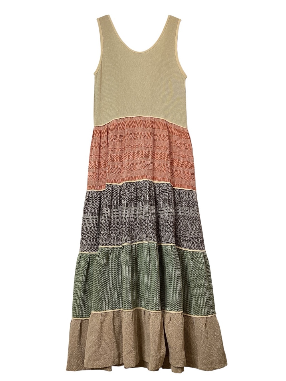 Natural Rough x Bottega Egnazia Tiered Maxi Dress One Size